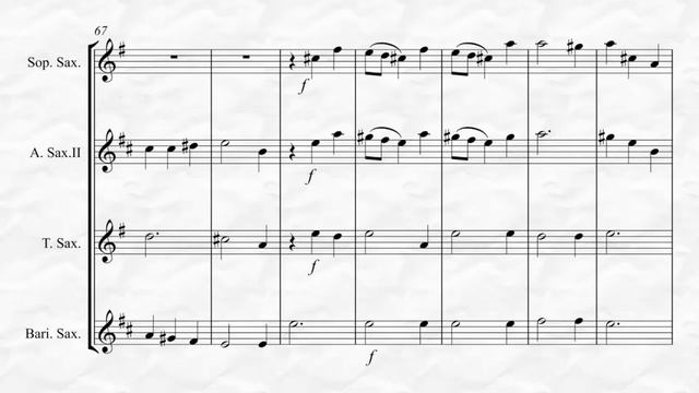 Handel - And the Glory of the Lord from Messiah (for Saxophone Quartet) смотреть онлайн