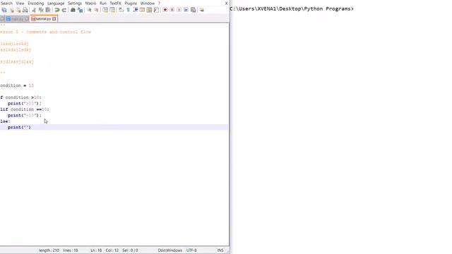 Python Tutorial #5 - comments and control flow I смотреть онлайн