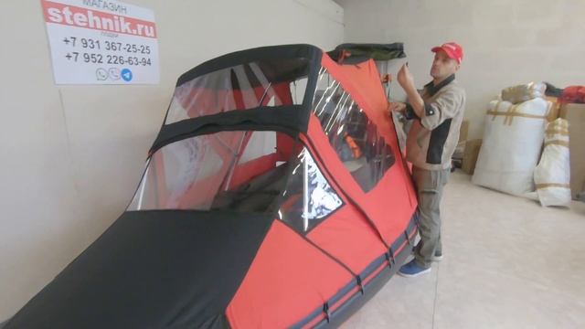 Тент КОМБИ на лодку Badger Air Line 360,390,420 смотреть онлайн