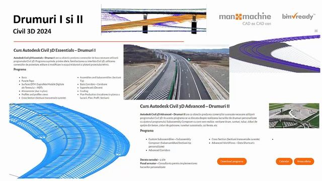Prezentare programe noi de aprofundare a aplicatiei Autodesk Civil 3D смотреть онлайн