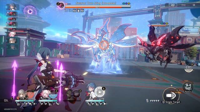 [StarRail1.3] Swarm Disaster Difficulty V (Torturous) - Path of Remembrance (No Warp Account) смотреть онлайн