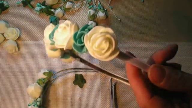 Свадебный ободок на девичник для подружек невесты своими руками. / DIY / Wedding Flowers смотреть онлайн