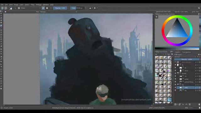 Rusting Agony - Digital painting timelapse смотреть онлайн