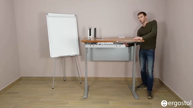 Стол с ручной регулировкой высоты Ergostol Fit смотреть онлайн