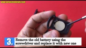 How to replace / change key fob battery Opel Corsa C, Astra G, Agila, Combo, Meriva in 4 steps