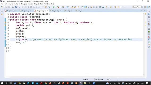Correction des exercices JAVA -niveau débutant смотреть онлайн
