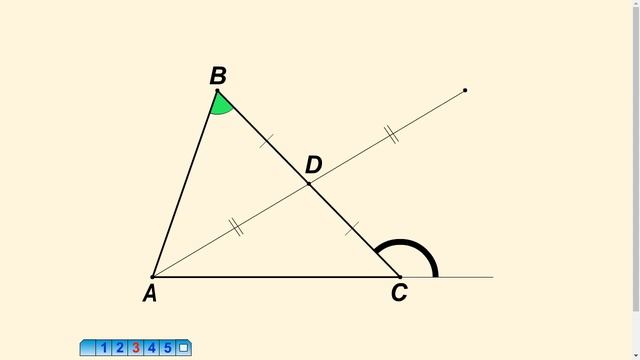 Теорема о внешнем угле треугольника смотреть онлайн