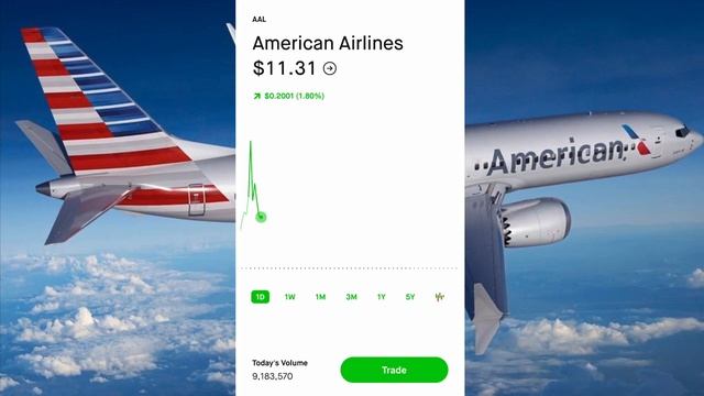 Robinhood APP options trading , AAL about to spike ! How options can make you money explained easy смотреть онлайн