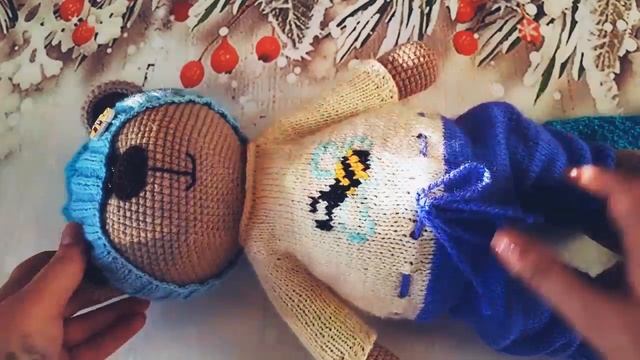 Мишка в стиле тильда. Краткий обзор. смотреть онлайн