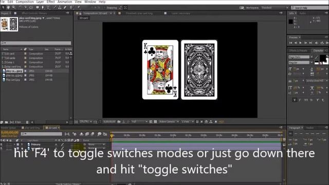 How to make realistic 3D game cards - Adobe after effects tutorial смотреть онлайн