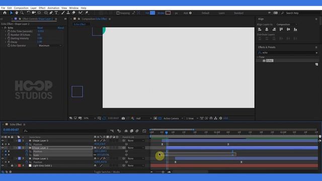 How To Use Echo Effect | After Effects Tutorial