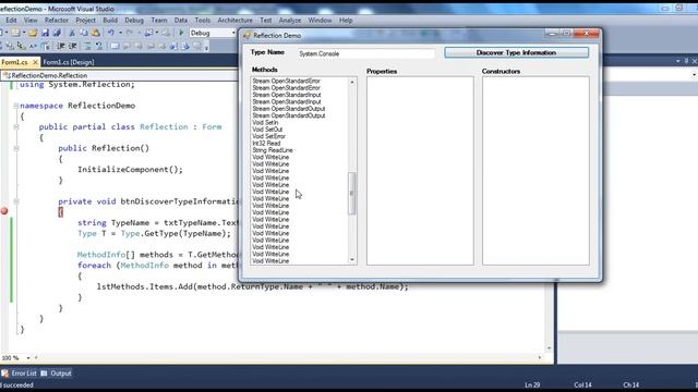 Part 54 C# Tutorial Reflection Example смотреть онлайн