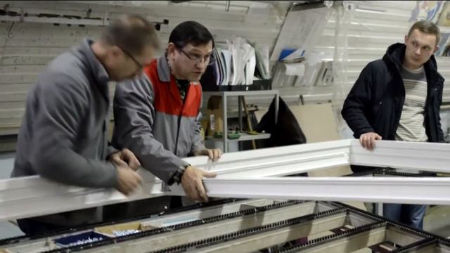 Установка импоста . Smart-slide