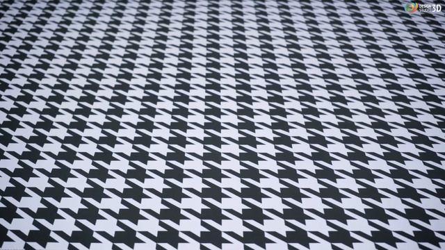 3D Ковер «Черно-белые ромбы углы» смотреть онлайн