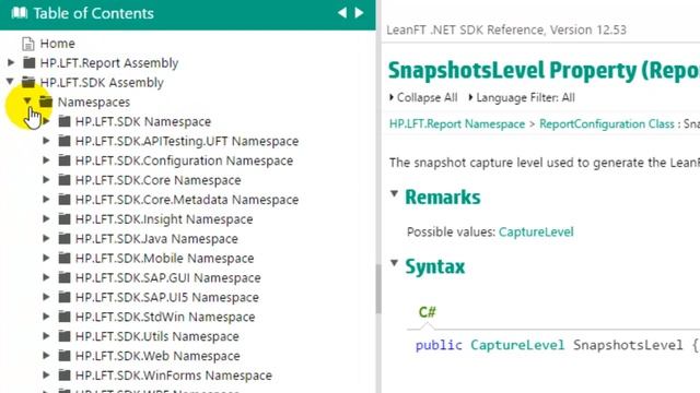 5 LeanFT C#.Net SDK смотреть онлайн
