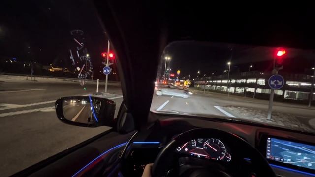BMW 5 Series G30/540D (POV Night Drive) City Driving, Highway