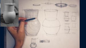 Как построить кувшин и передать его объём штриховкой? .mp4