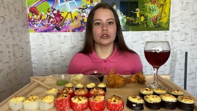МУКБАНГ ЗАПЕЧЕННЫЕ РОЛЛЫ,ОСТРЫЕ КУРИНЫЕ КРЫЛЬЯ|MUKBANG BAKED ROLLS,SHARP CHICKEN WINGS смотреть онлайн