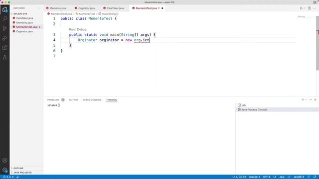 How to Build a Memento design pattern using java with example смотреть онлайн