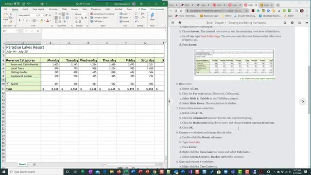 Excel Ch 1 Pause Practice 1 3 смотреть онлайн