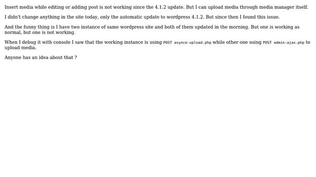 Wordpress: Insert media while posting is not working with new wordpress update смотреть онлайн