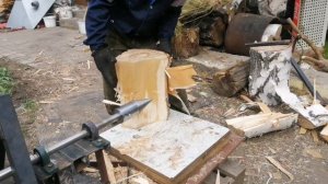 Дровокол на минитрактор своими руками.