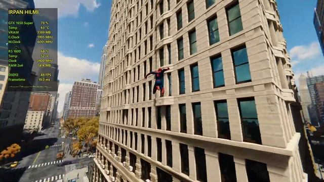 Marvel’s Spider-Man Remastered | GTX 1650 Super + Ryzen 5 1600 + 8GB RAM | 1080p смотреть онлайн