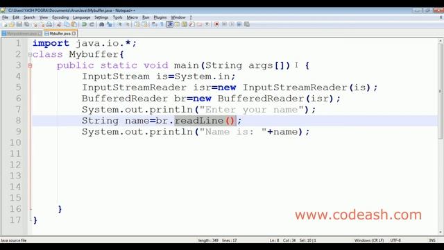 How do I get input from BufferedReader | BufferedReader in java example | Input and Output in java смотреть онлайн