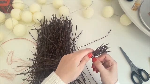 DIY венок. Пробую идеи из PINTEREST. смотреть онлайн