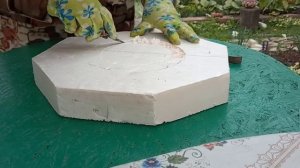 Японский Садовый Фонарь из Цемента Своими Руками Часть 1-я