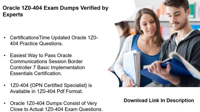 Exam 1Z0-404 Dumps with New Questions | CertificationsTime смотреть онлайн