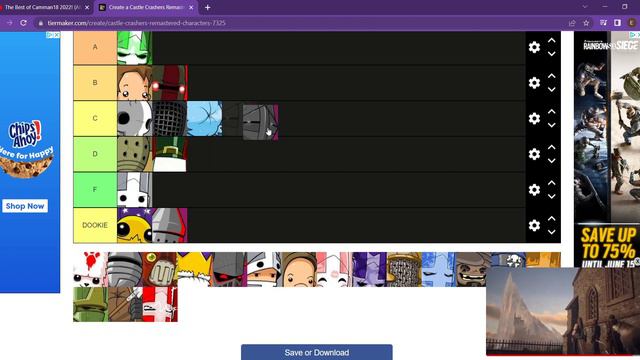 Castle Crashers tierlist! смотреть онлайн