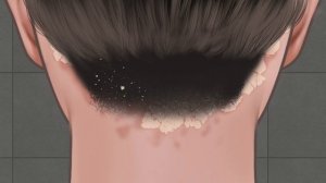 [ASMR] 보기만해도 시원한 대왕 두피각질 제거 애니메이션/Big Flakes Dandruff Scratching Animation