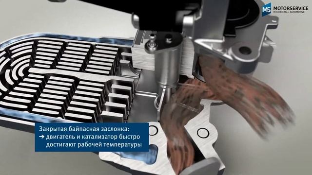Функция радиатора системы EGR (3D анимация) - Motorservice Group смотреть онлайн