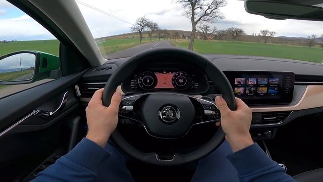 Skoda Scala 1.5 TSI (110 kW) POV Test Drive + Acceleration 0-200 km/h смотреть онлайн