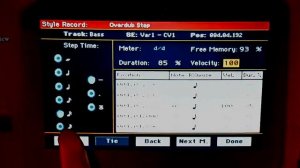 Korg pa700 - Пошаговое редактирование стиля