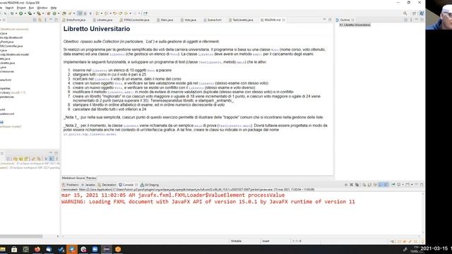 TdP-2021-L08: Esercizi su Oggetti e Collection (LibrettoVoti) con MVC смотреть онлайн