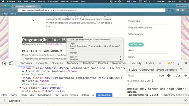 Inspeção de elementos de uma página Web - Scrapy 3 (Felipe Besson) смотреть онлайн
