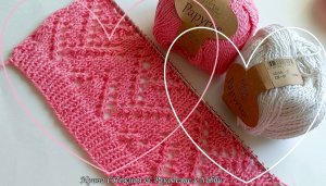 Просто и женственно - пример ажурного узора спицами из пряжи Papyrus