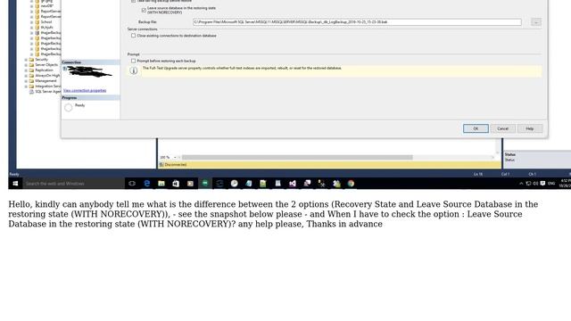 SQL Server (Restore Options Page) смотреть онлайн