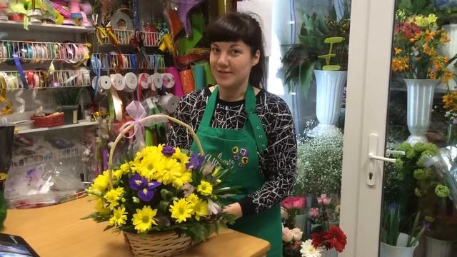 И вот, что у Маши получилось - закулисье магазина цветов.