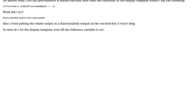 Sharepoint: Async wait till variable is set in the display template смотреть онлайн