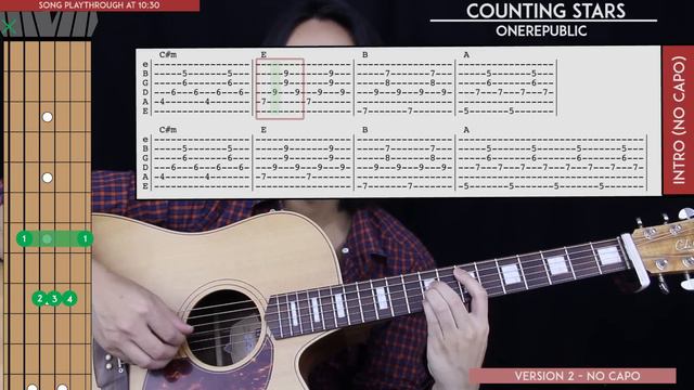 Counting Stars Guitar Tutorial - OneRepublic Guitar Lesson 🎸 |Easy Chords + No Capo + Guitar Cover| смотреть онлайн