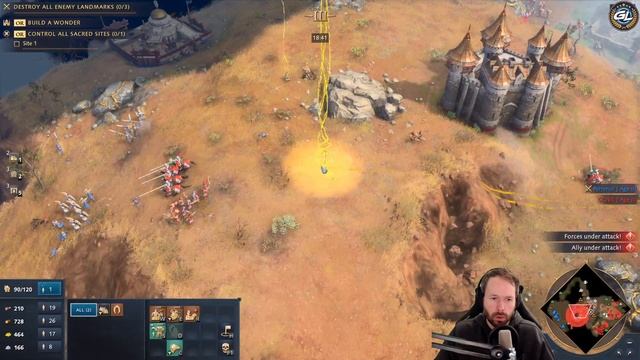 Closest AoE4 game ever! - Sacred Site Victory or not?! смотреть онлайн
