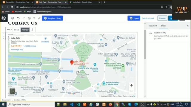 How to add google map in your wordpress website | In Hindi смотреть онлайн