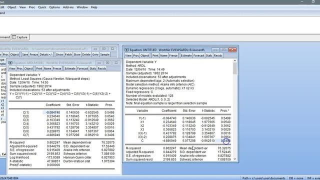 Estimate CUSUM and CUSUMSQ Plots After ARDL using Eviews 9 смотреть онлайн