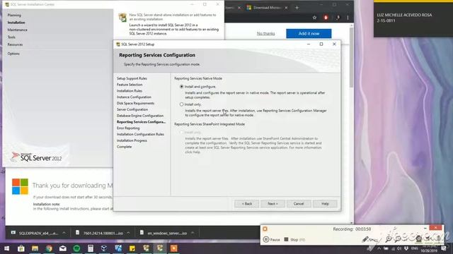 Instalación y configuración de SQL server 2012 смотреть онлайн