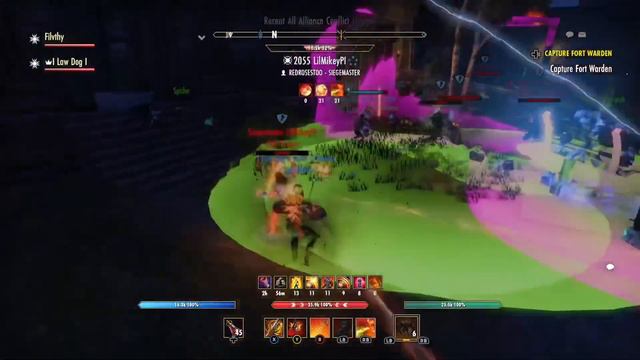 ESO PVP 36k health 39k armor unkillable Stam Dk with 6k weapon damage смотреть онлайн