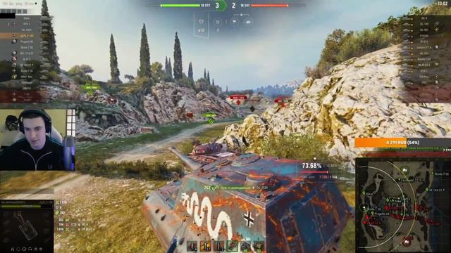 🔥Jagdpanzer E 100 ЛУЧШАЯ ПТ ИГРЫ? Деньги с ГК все себе забрал? Быстрые 11к урона смотреть онлайн