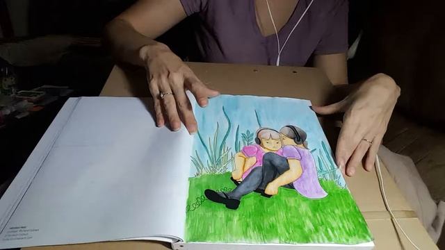 Review and flip through of Outside the Lines Too coloring book смотреть онлайн
